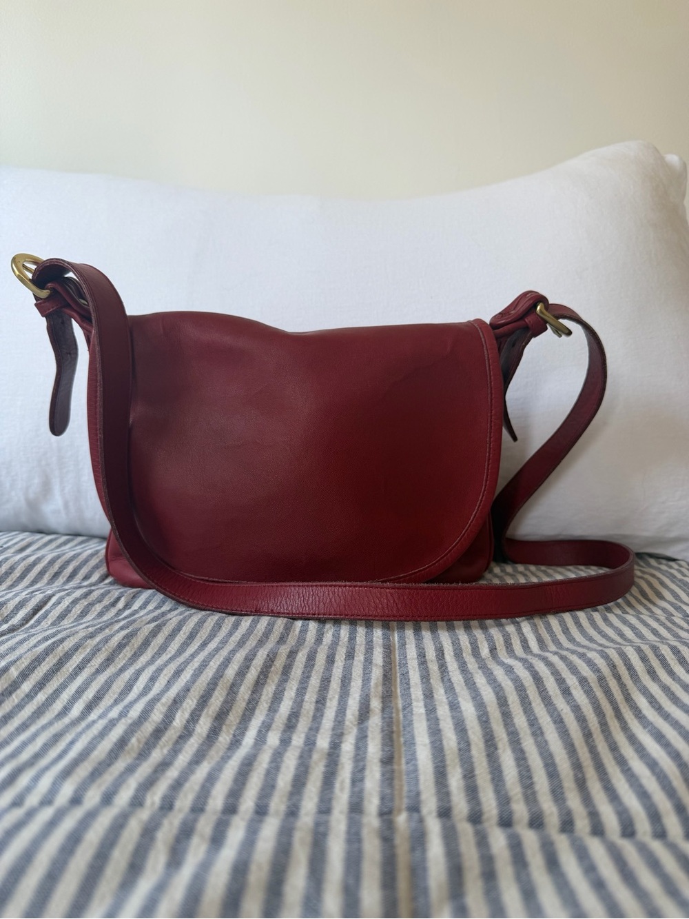 Vintage Coach Fletcher 4150 Red Purse